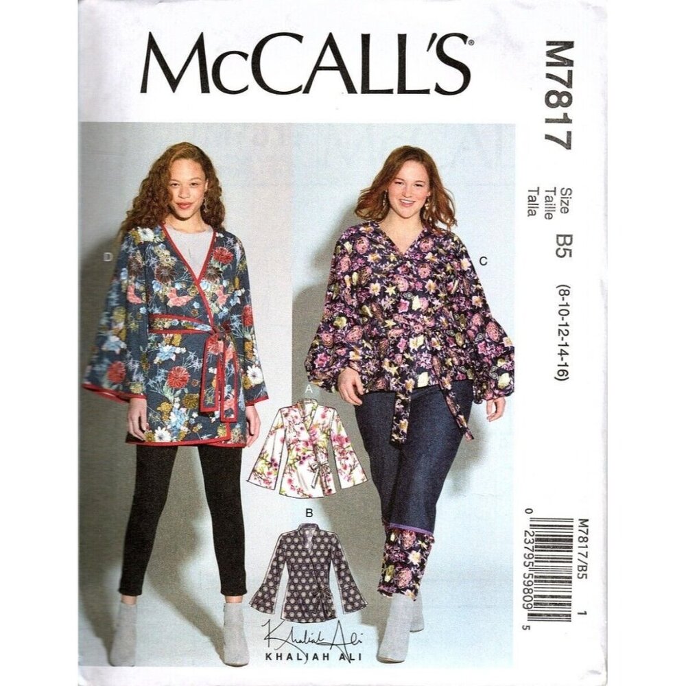 McCall's M7817 Misses 8 to 16 Light Jacket 4 Variations Uncut Sewing Pattern